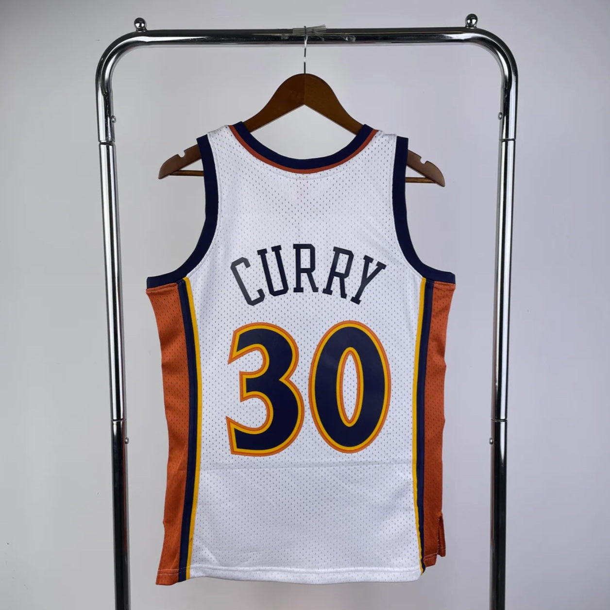 Golden State Warriors 2009-10 Steph Curry White Mitchell & Ness Hardcore Classics Swingman Jersey
