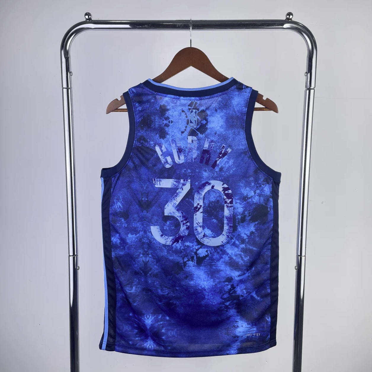 Golden State Warriors 2023-24 Steph Curry Blue Swingman Select Series Jersey