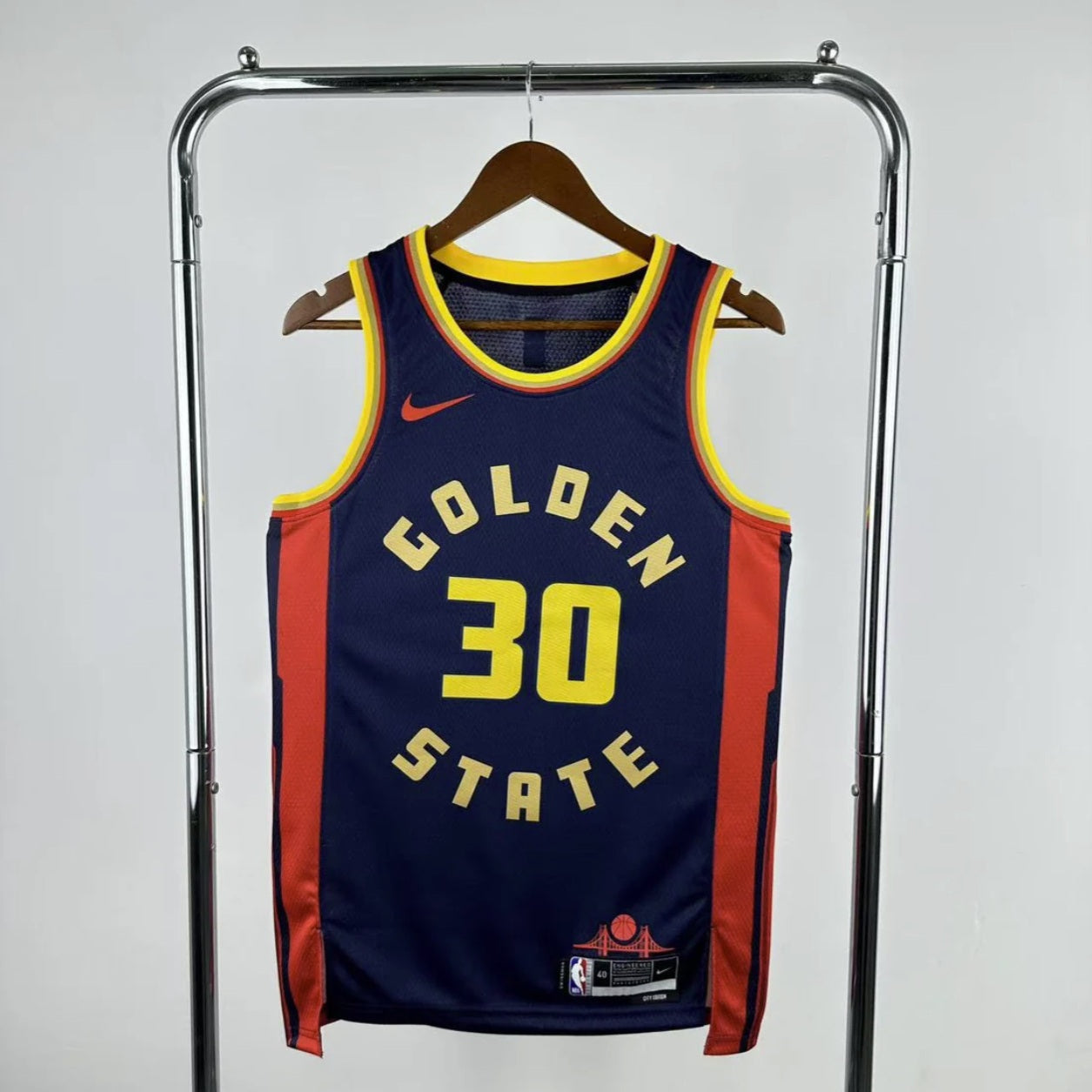 Golden State Warriors 2024-25 Steph Curry Navy Swingman City Edition Jersey