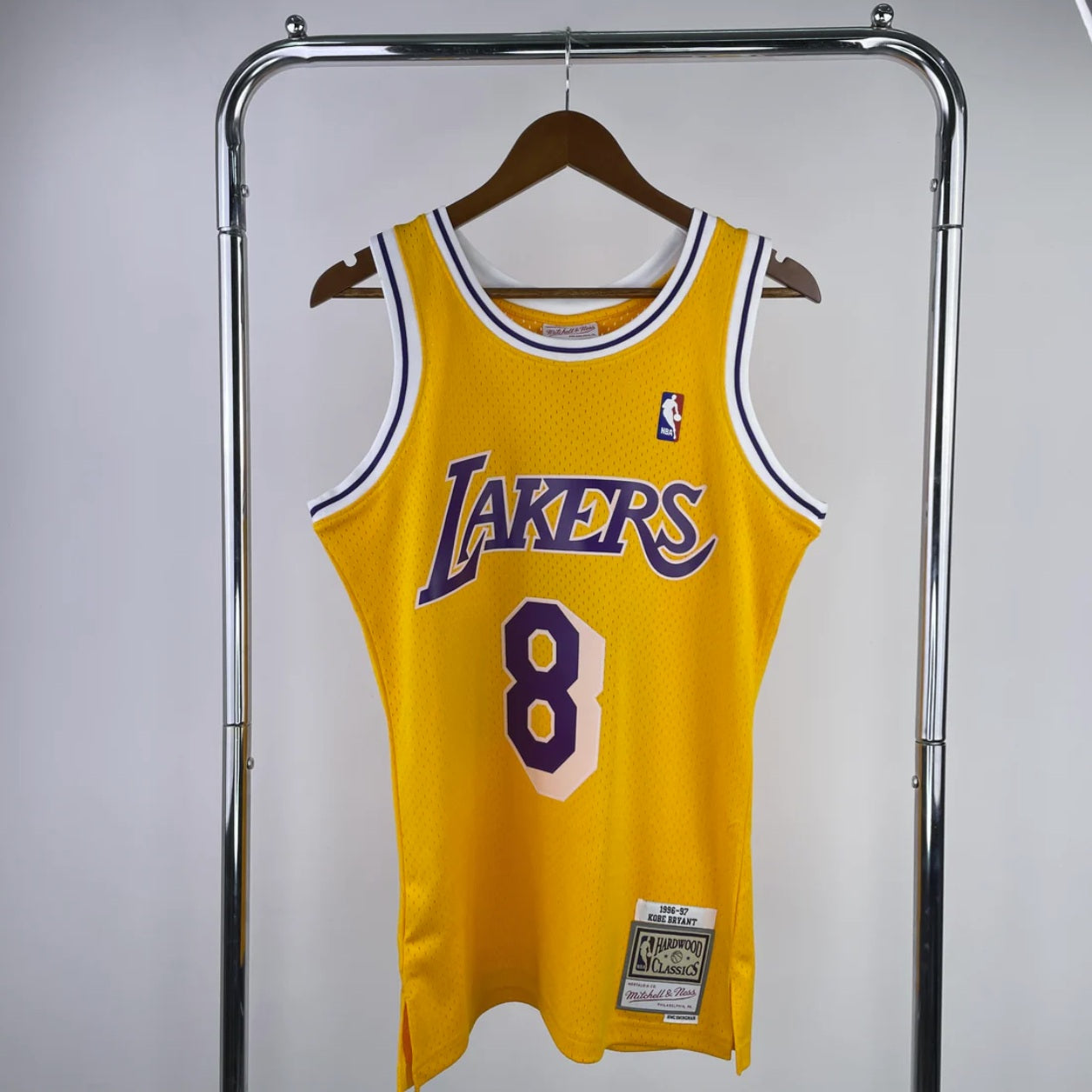 Loa Angeles Lakers 1996-97 Kobe Bryant Gold Mitchell & Ness Hardwood Classics Swingman Jersey