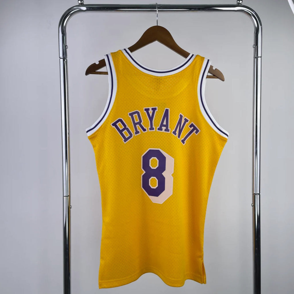 Loa Angeles Lakers 1996-97 Kobe Bryant Gold Mitchell & Ness Hardwood Classics Swingman Jersey