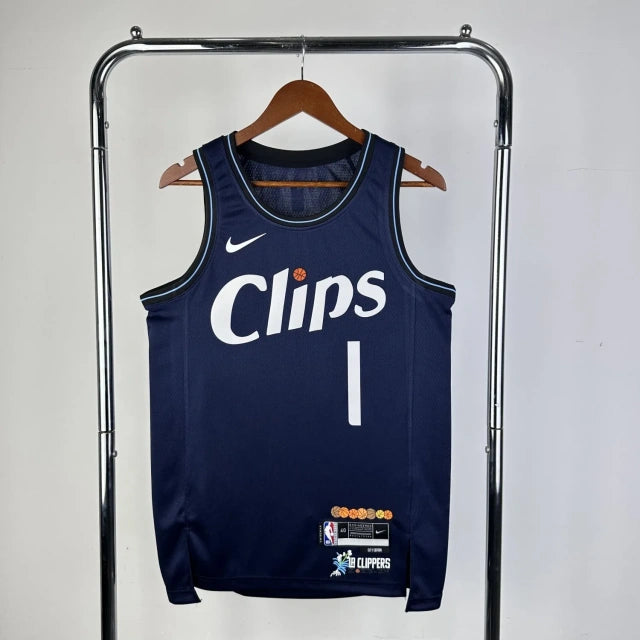 Los Angeles Clippers 2023-24 Navy Swingman City Edition Jersey