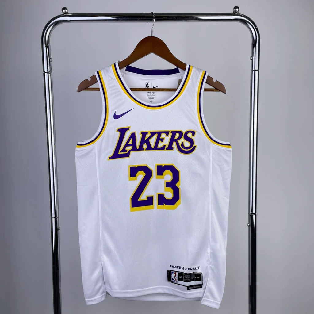 Los Angeles Lakers 2020-22 White Swingman Association Edition Jersey