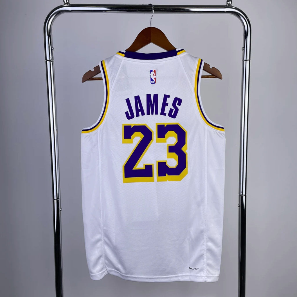 Los Angeles Lakers 2020-22 White Swingman Association Edition Jersey