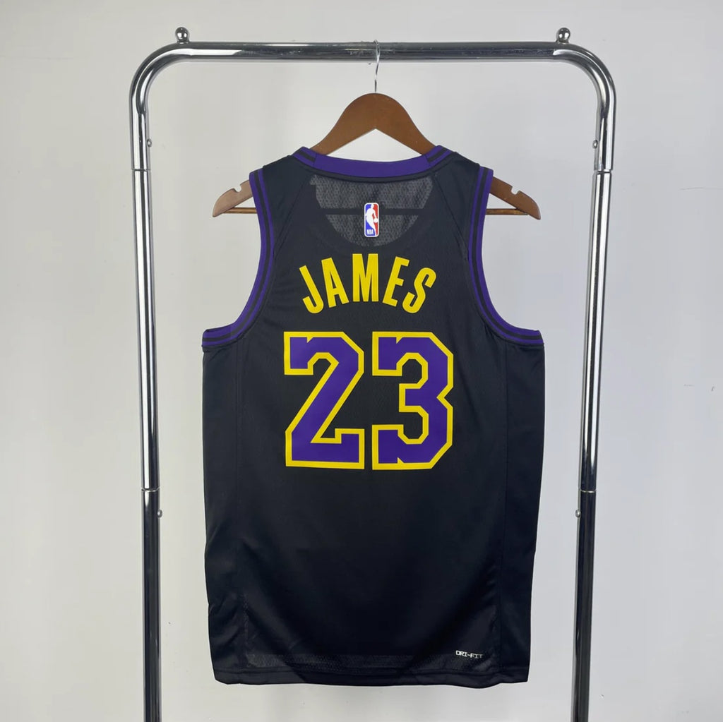 Los Angeles Lakers 2023-24 Black Swingman City Edition Jersey