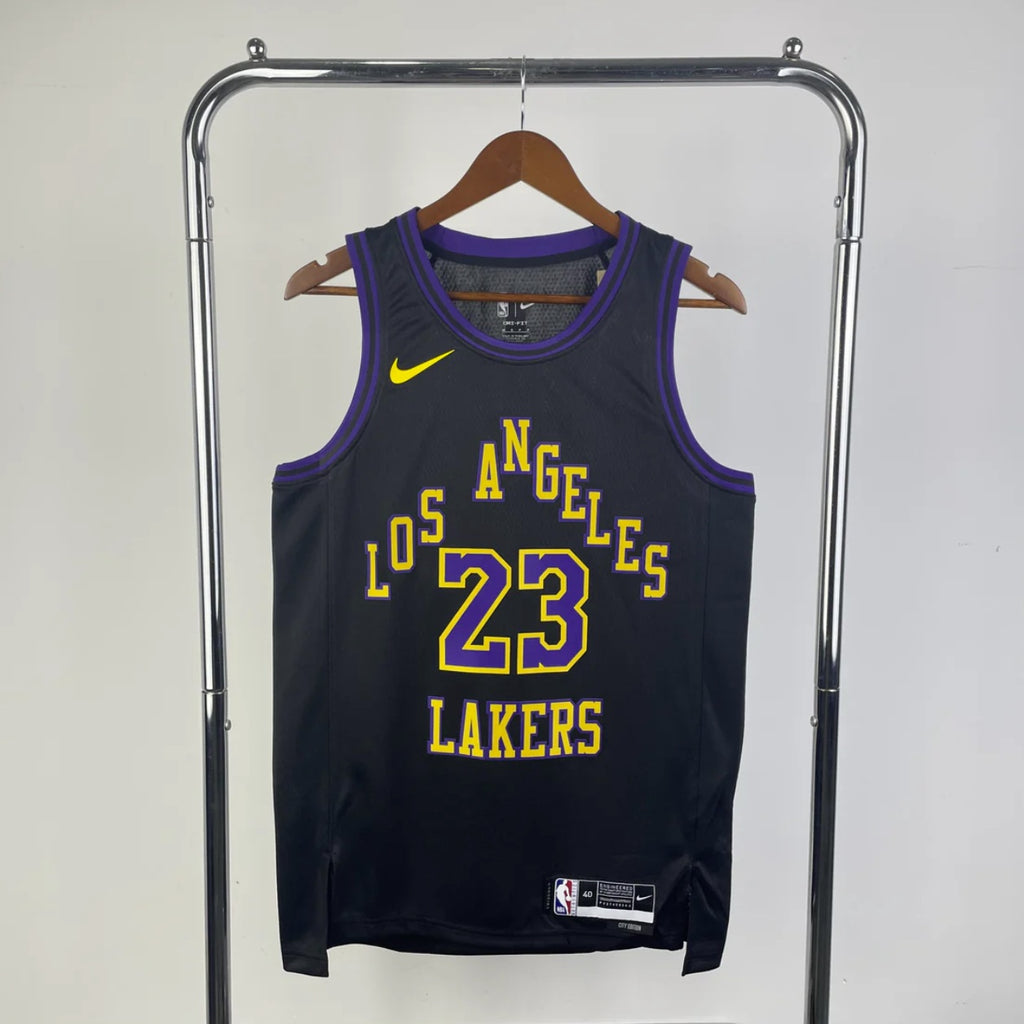 Los Angeles Lakers 2023-24 Black Swingman City Edition Jersey
