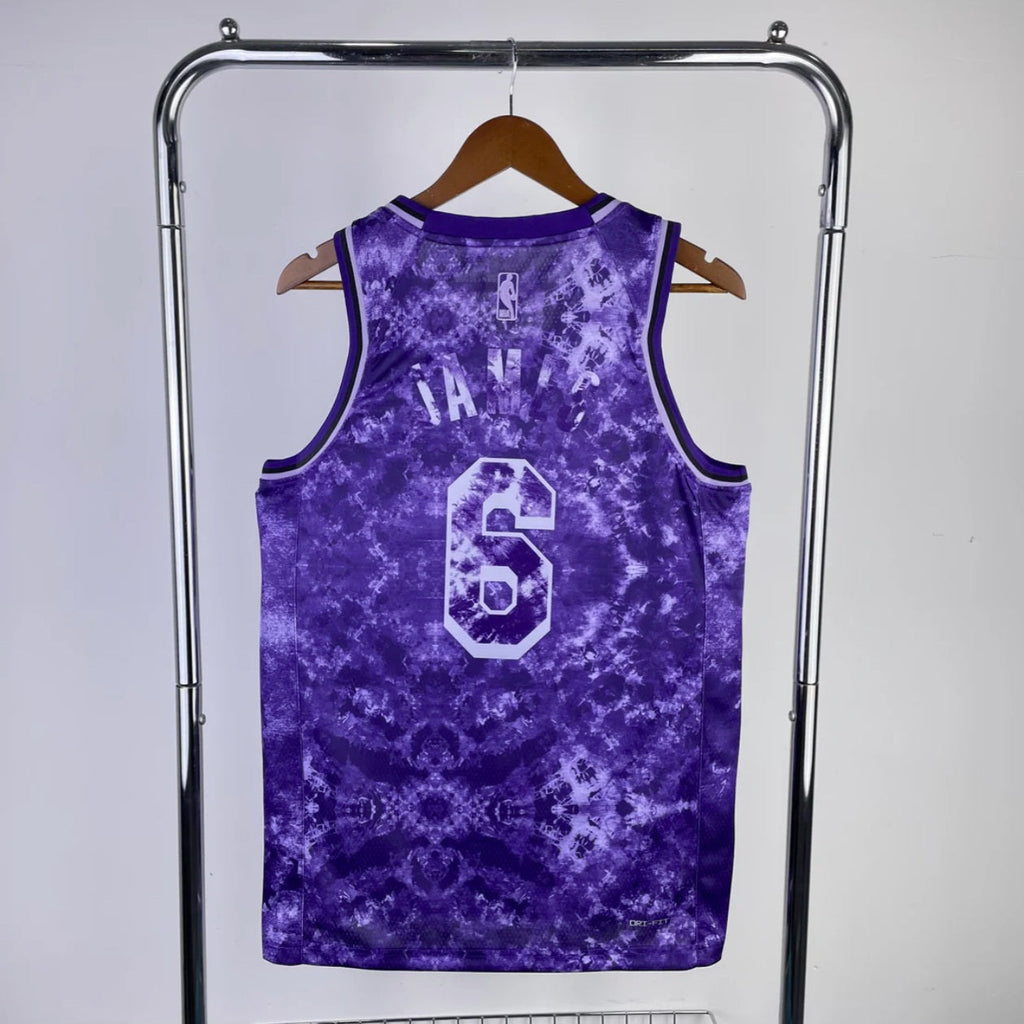 Los Angeles Lakers 2023-24 Lebron James Purple NBA Select Series Jersey