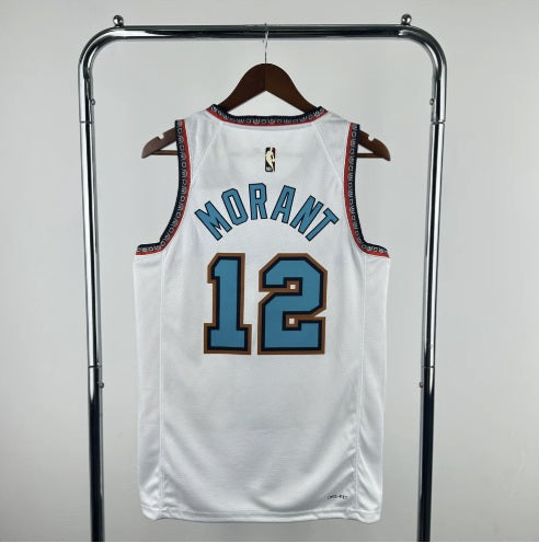 Memphis Grizzlies 2024-25 White Swingman Classic Edition Jersey