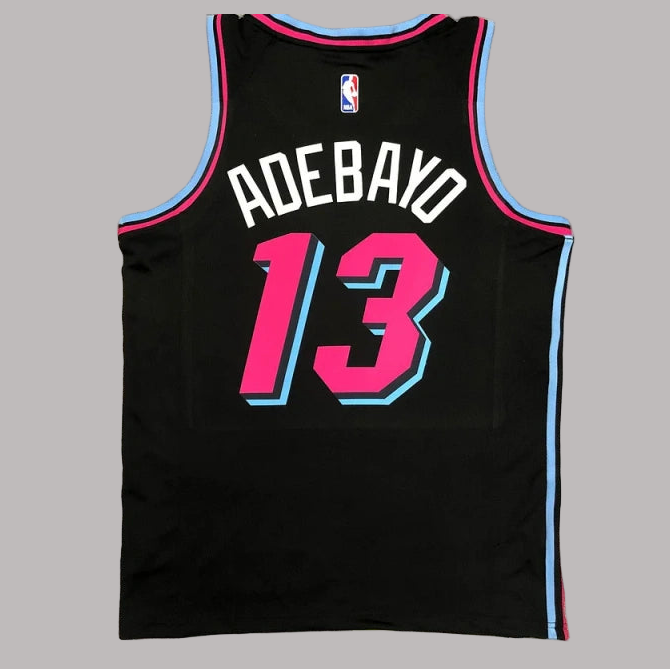 Camiseta Swingman Bam Adebayo Edición Ciudad Negra de los Miami Heat 2020-21