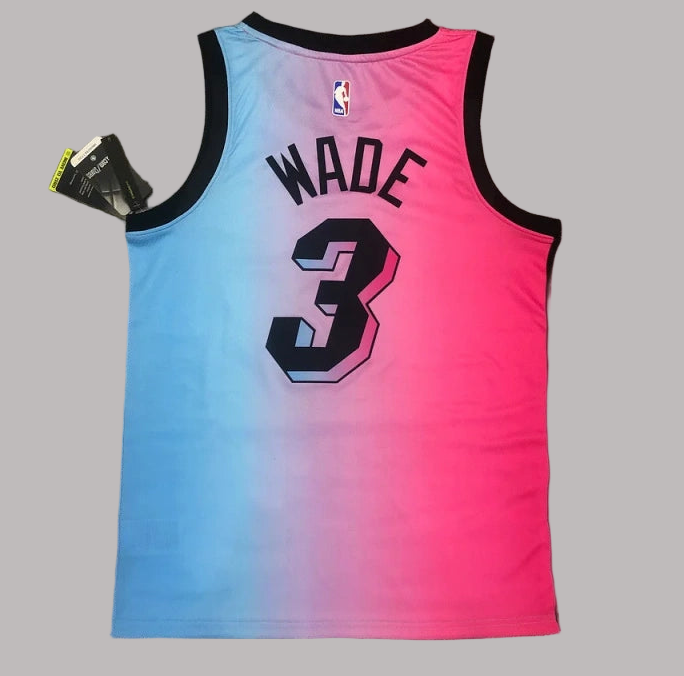 Camiseta Swingman rosa de Dwyane Wade de los Miami Heat 2020-21 (edición City)