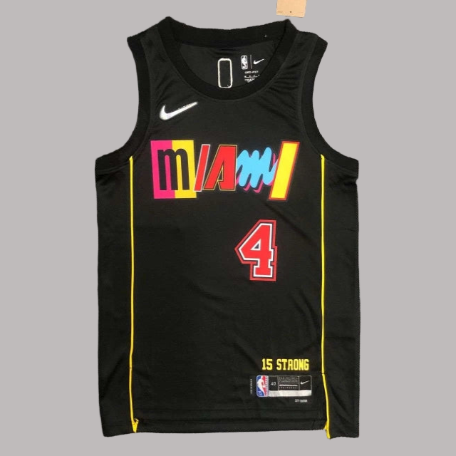 Camiseta Swingman Edición Ciudad Negra de los Miami Heat 2022-23