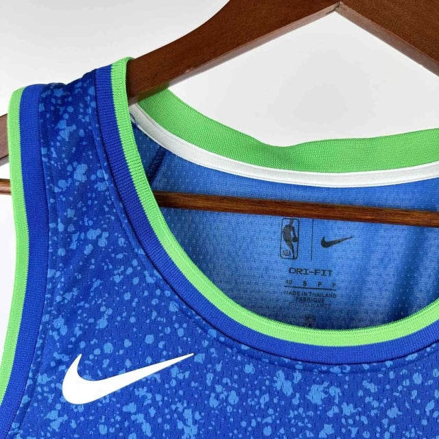 Milwaukee Bucks 2023-24 Giannis Antetokounmpo Blue Swingman City Edition Jersey