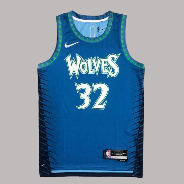 Minnesota Timberwolves 2021-22 Blue City Edition Jersey