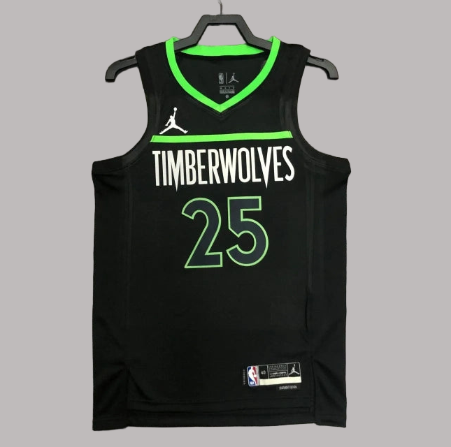 Minnesota Timberwolves  2023-24 Black Swingman Jersey