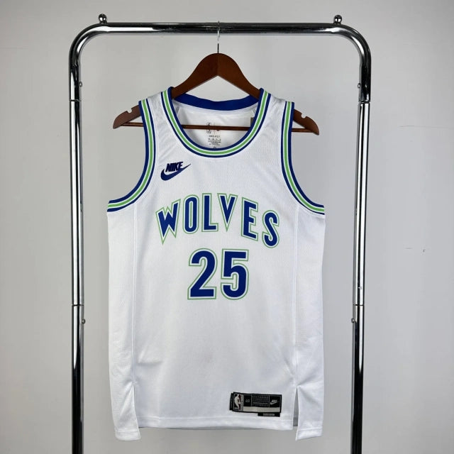 Minnesota Timberwolves 2024 White Retro Jersey
