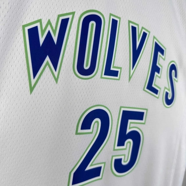 Minnesota Timberwolves 2024 White Retro Jersey
