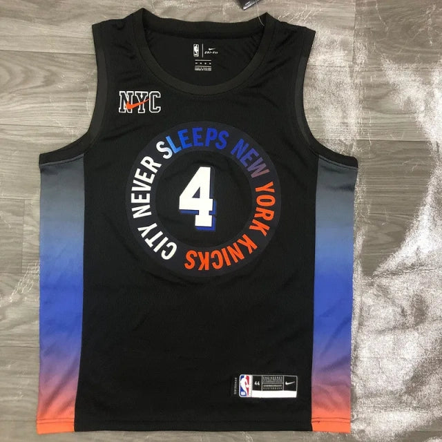 New York Knicks Jersey Black  2021-22 Swingman Player - City Edition