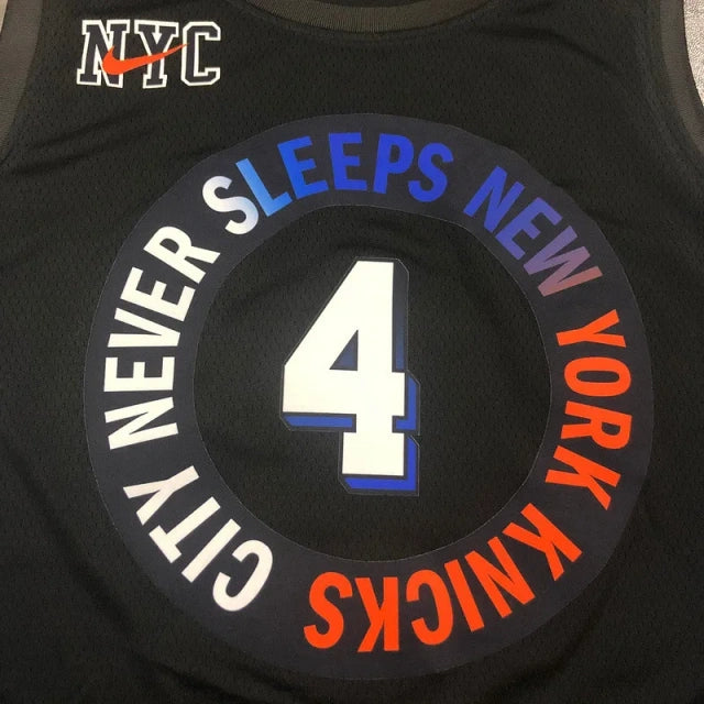New York Knicks Jersey Black  2021-22 Swingman Player - City Edition
