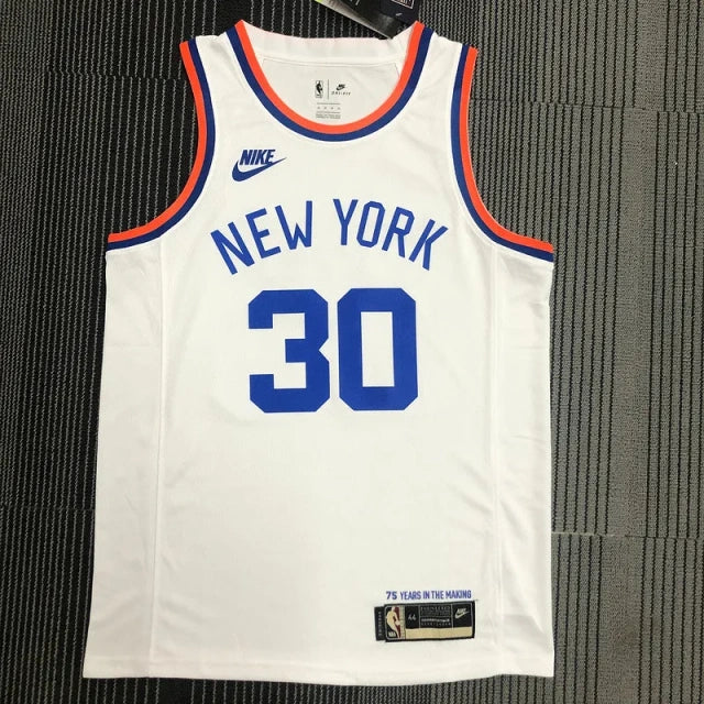 New York Knicks White 2021-22 75th Anniversary Jersey - Classic Edition