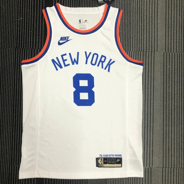 New York Knicks White 2021-22 75th Anniversary Jersey - Classic Edition