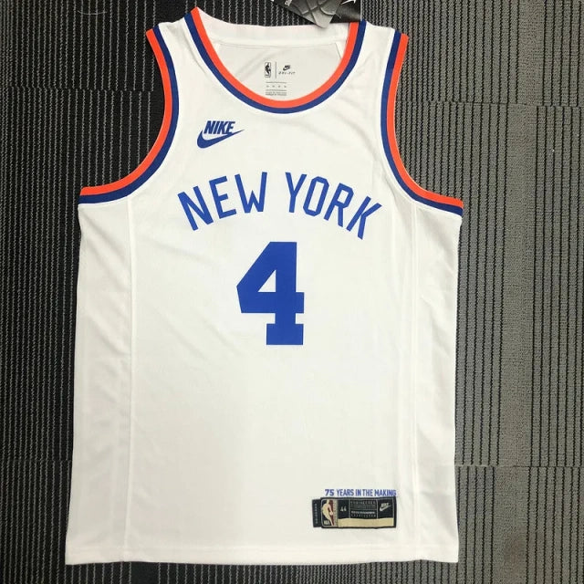 New York Knicks White 2021-22 75th Anniversary Jersey - Classic Edition
