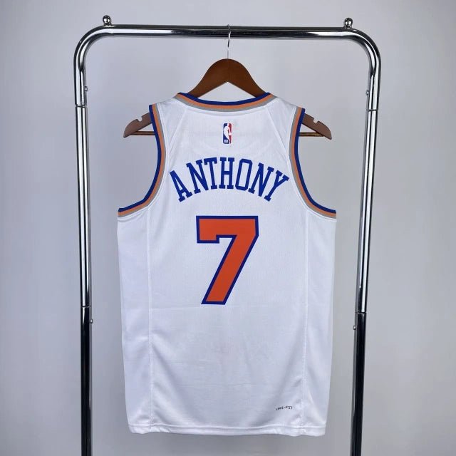 New York Knicks Jersey White 2020-21 City Edition 75th aniversary