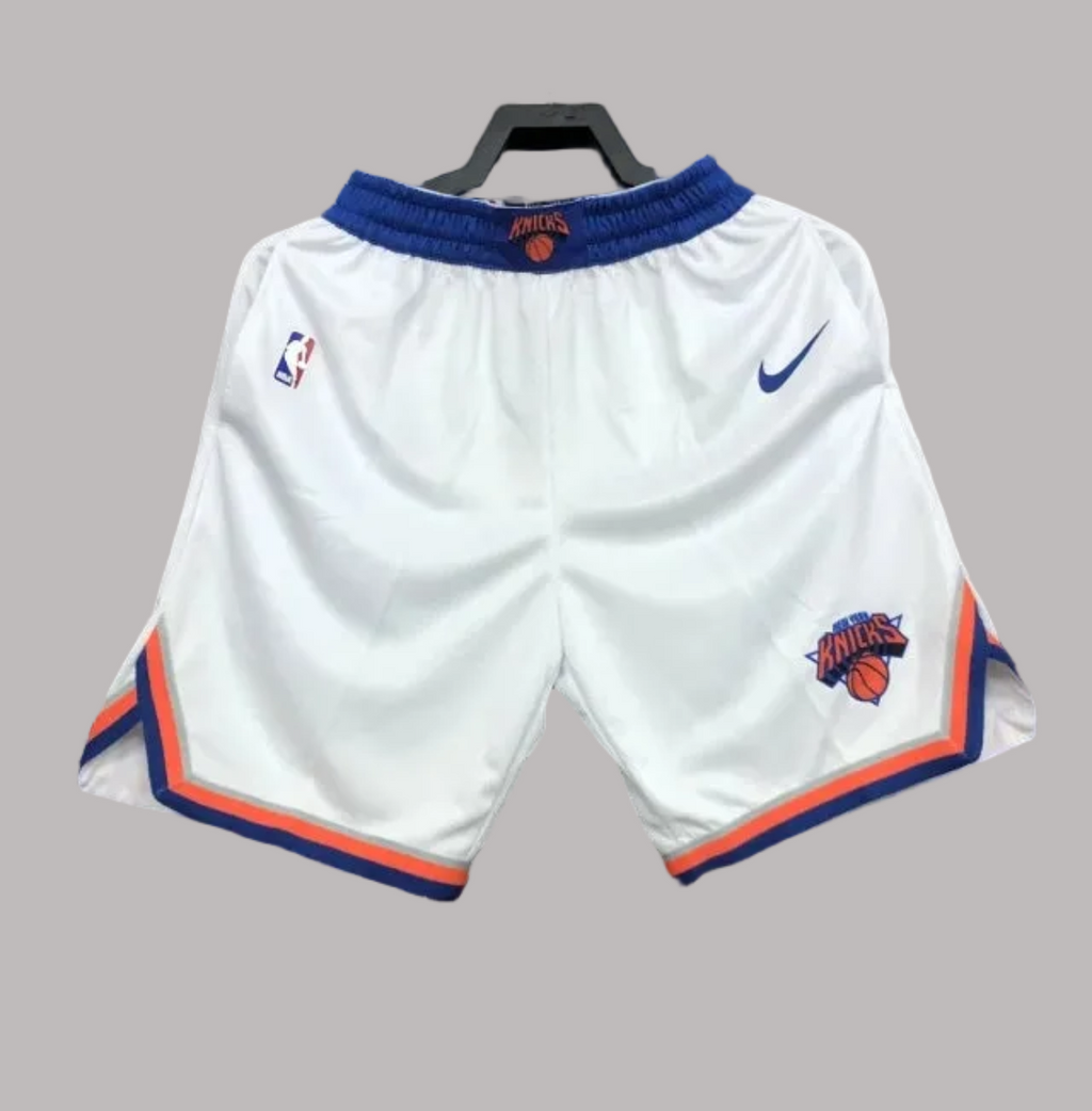 New York Knicks Shorts White 2020-21 City Edition 75th aniversary