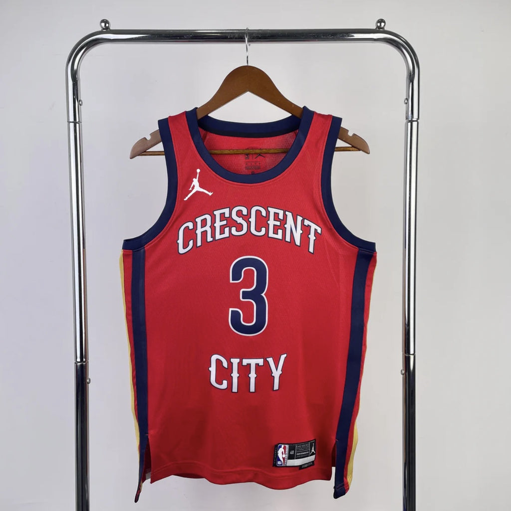 New Orleans Pelicans 2023-24 Jordan Brand Red Swingman Statement Edition Jersey