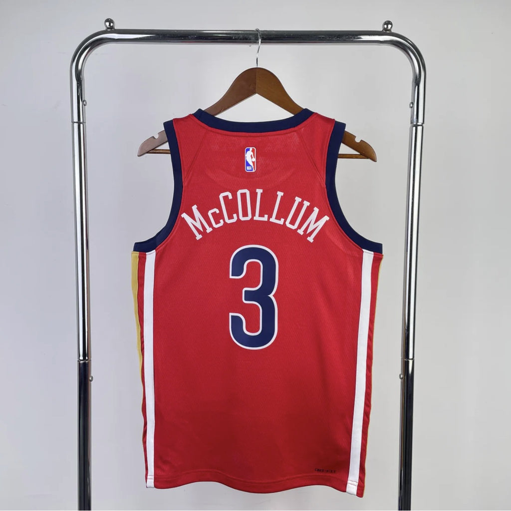 New Orleans Pelicans 2023-24 Jordan Brand Red Swingman Statement Edition Jersey