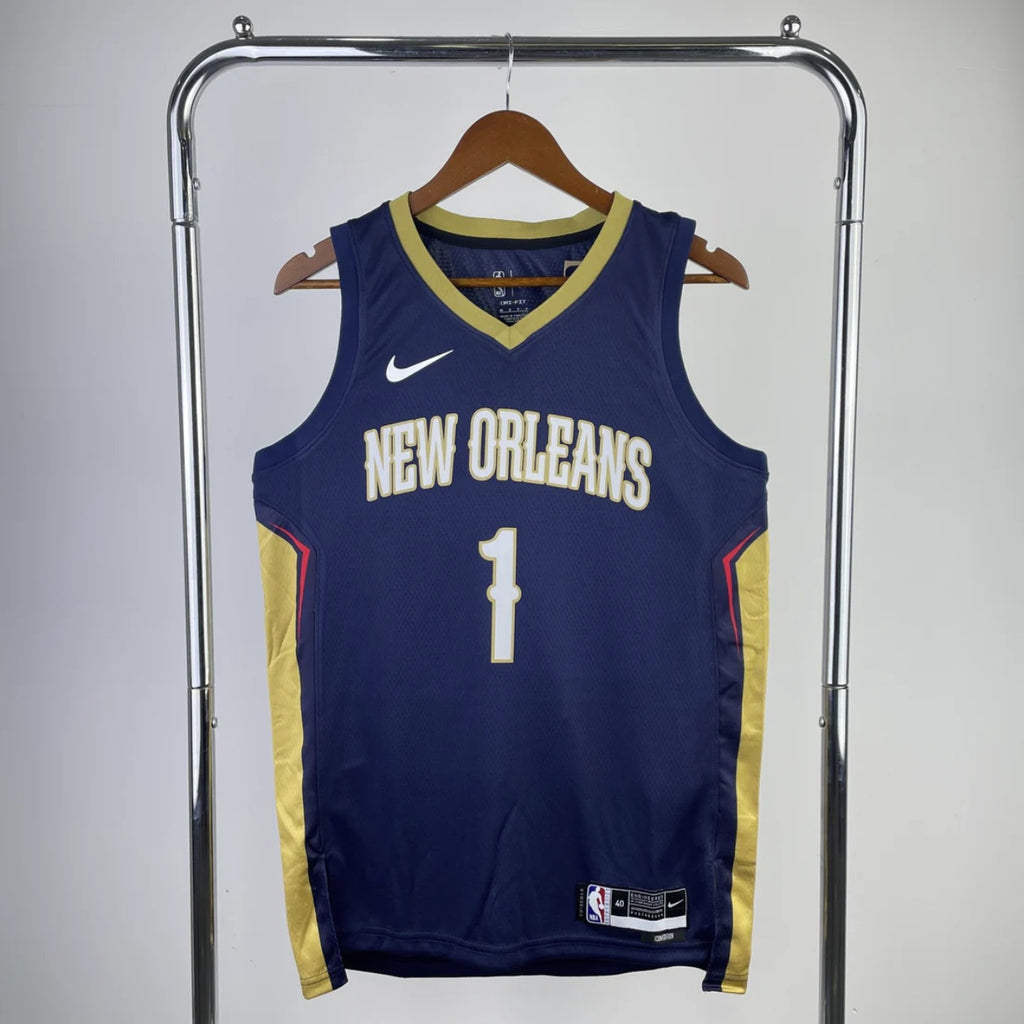 New Orleans Pelicans 2023-24 Navy Swingman Icon Edition Jersey