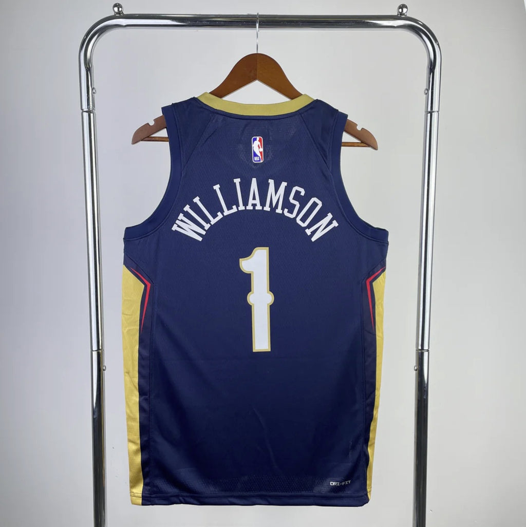 New Orleans Pelicans 2023-24 Navy Swingman Icon Edition Jersey