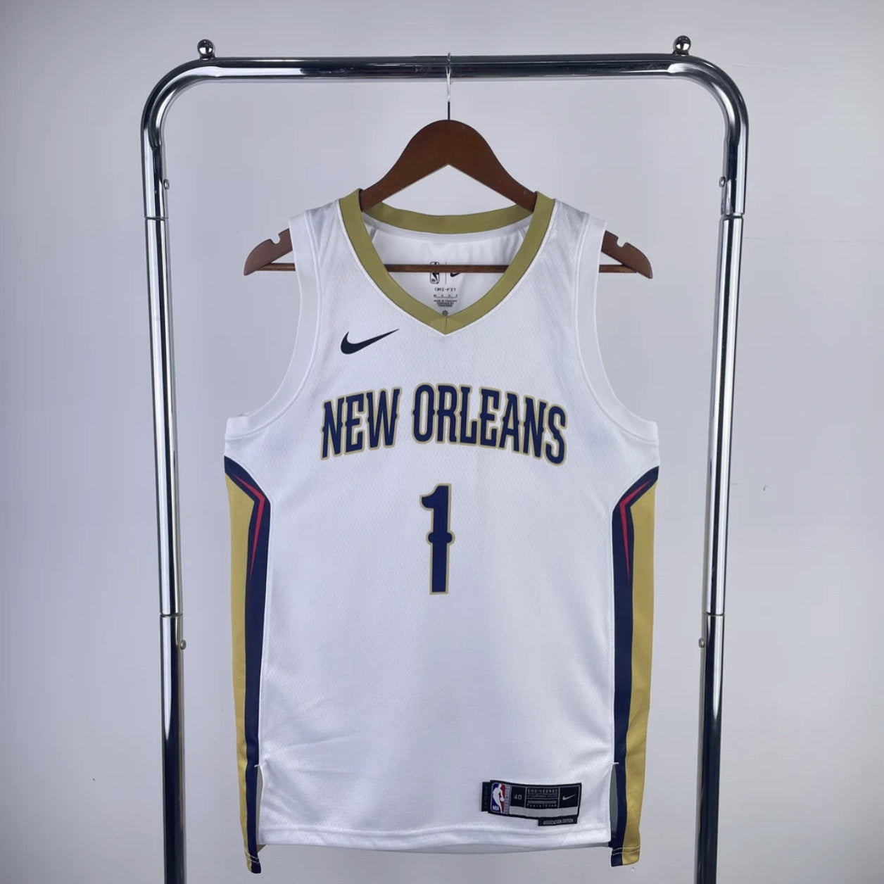 New Orleans Pelicans 2023-24 White Swingman Association Edition Jersey