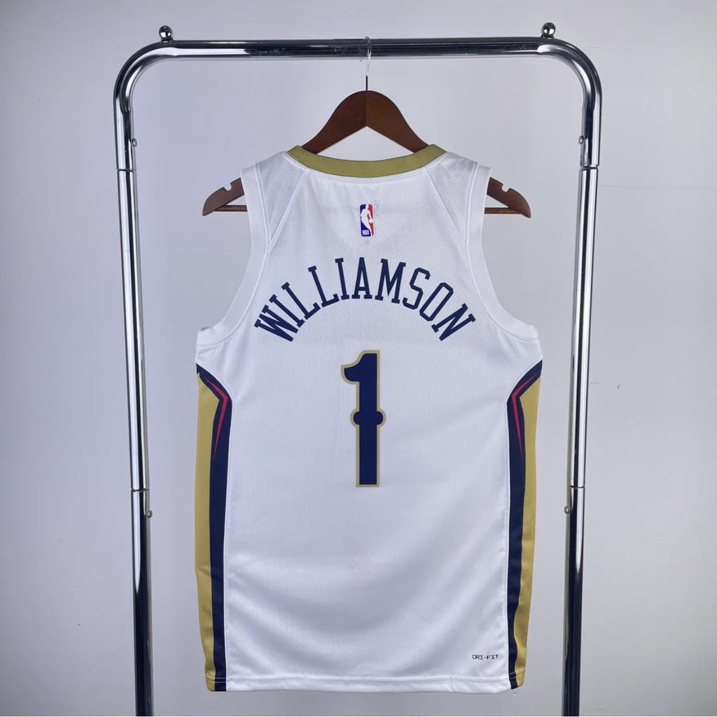 New Orleans Pelicans 2023-24 White Swingman Association Edition Jersey