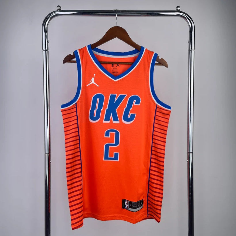 Oklahoma City Thunder 2022-23 Orange Jordan Brand Swingman Jersey