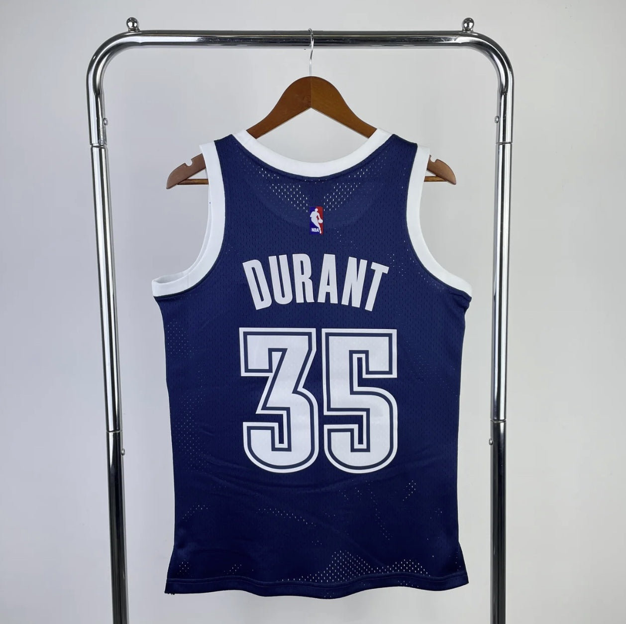 Oklahoma City Thunder 2015-16 Kevin Durant Blue Mitchell & Ness Hardwood Classics Swingman Jersey
