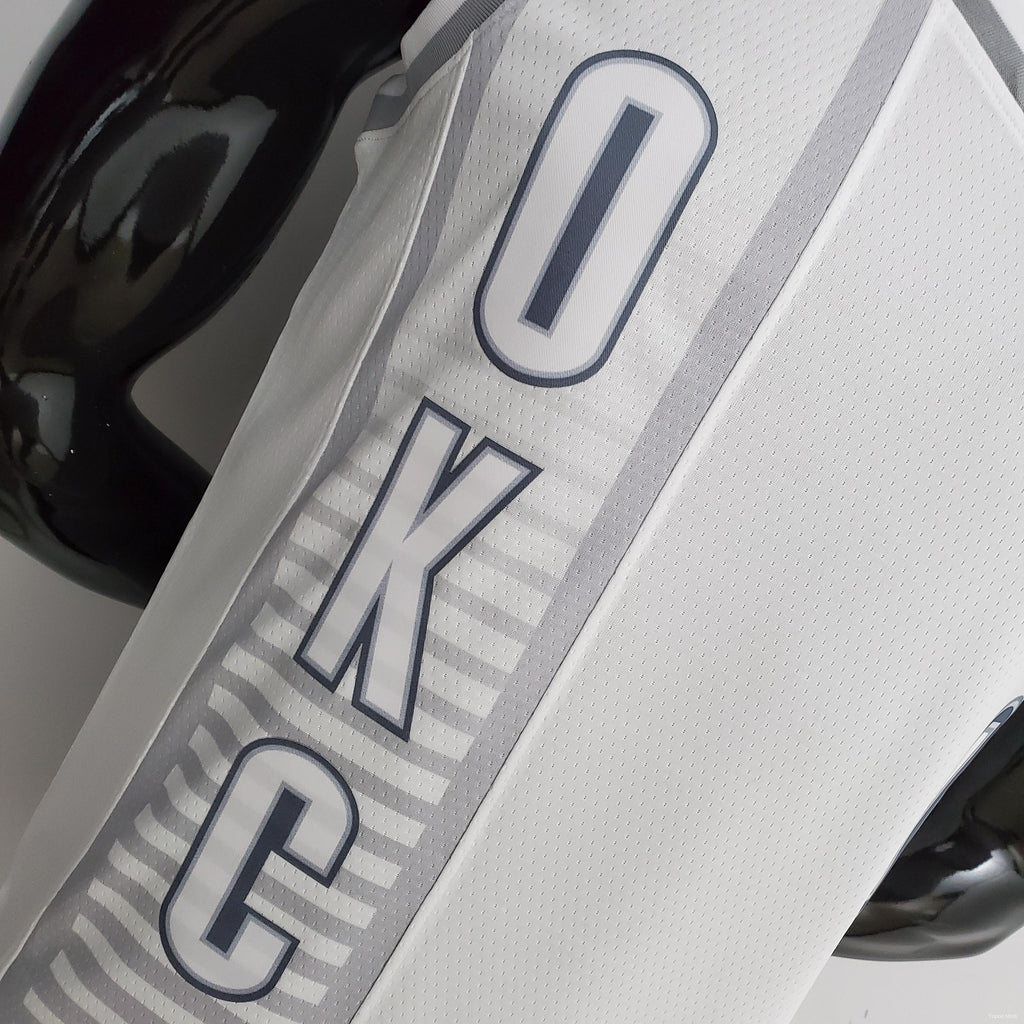 Oklahoma City Thunder 2022 White 75th Anniversary City Edition Jersey