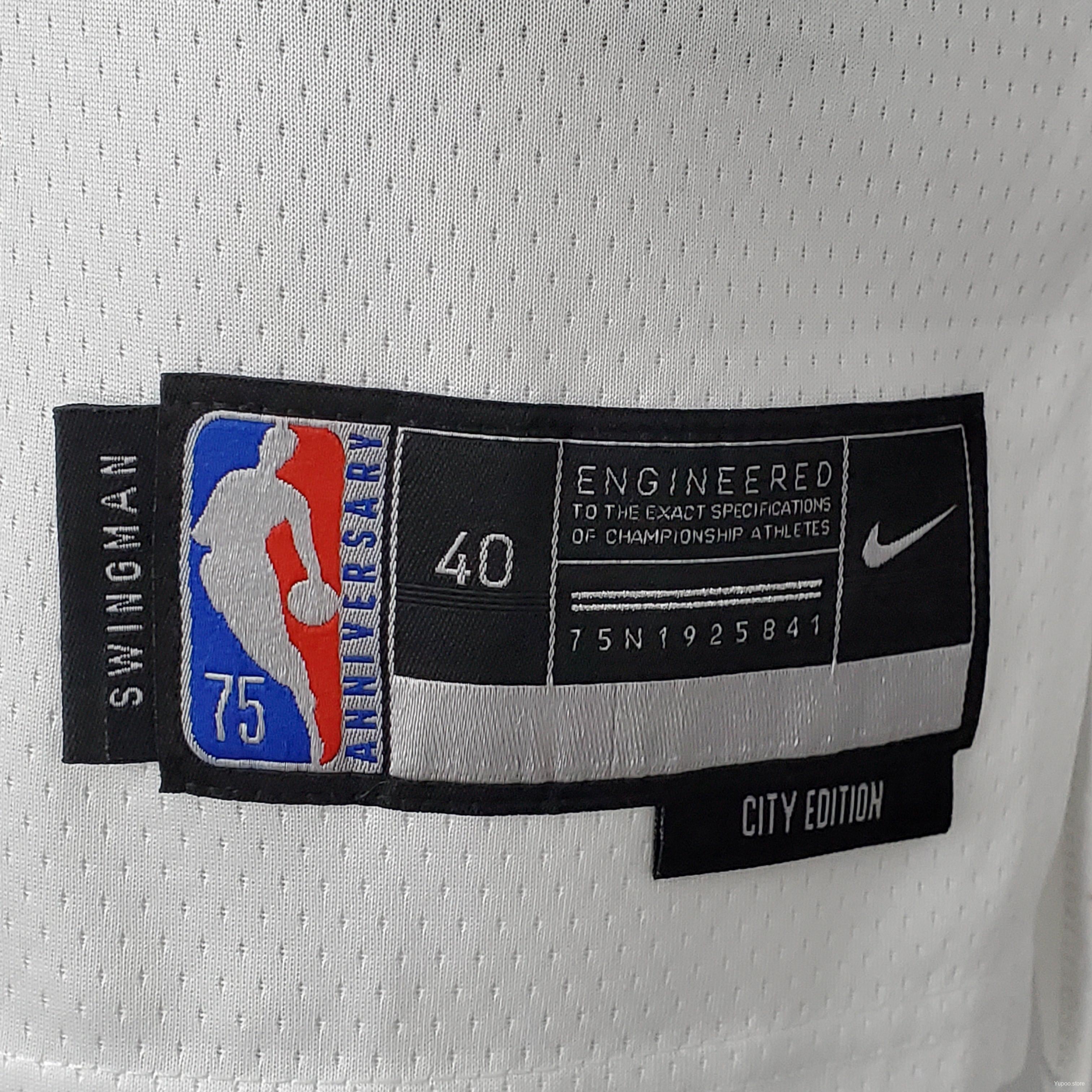 Oklahoma City Thunder 2022 White 75th Anniversary City Edition Jersey