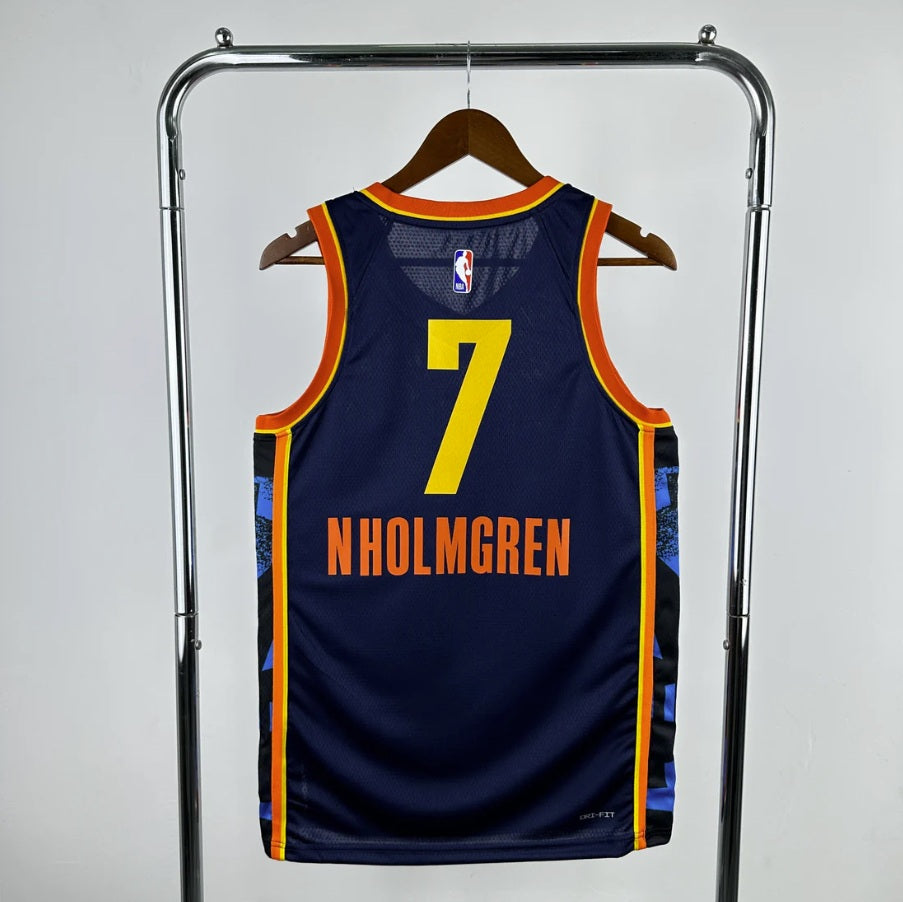 Oklahoma City Thunder 2024-25 Navy Swingman Jersey