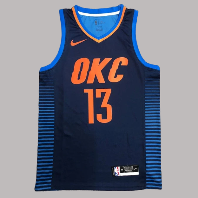 Oklahoma City Thunder 2018-19 Navy Statement Edition Jersey