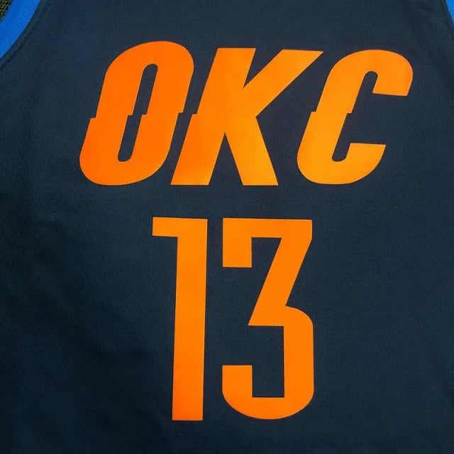 Oklahoma City Thunder 2018-19 Navy Statement Edition Jersey