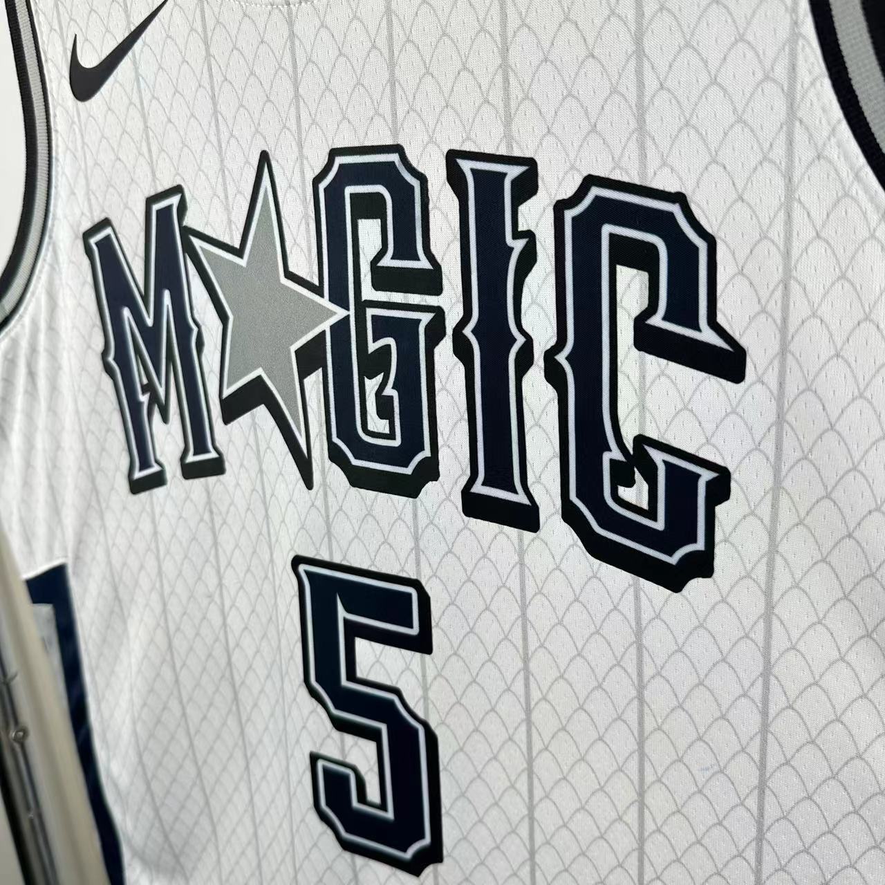 Camiseta blanca de Banchero Swingman de los Orlando Magic 2025
