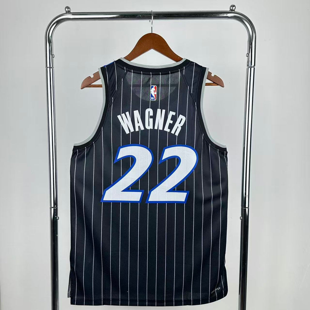 Orlando Magic 2026 Swingman Jersey Wagener Black and Blue