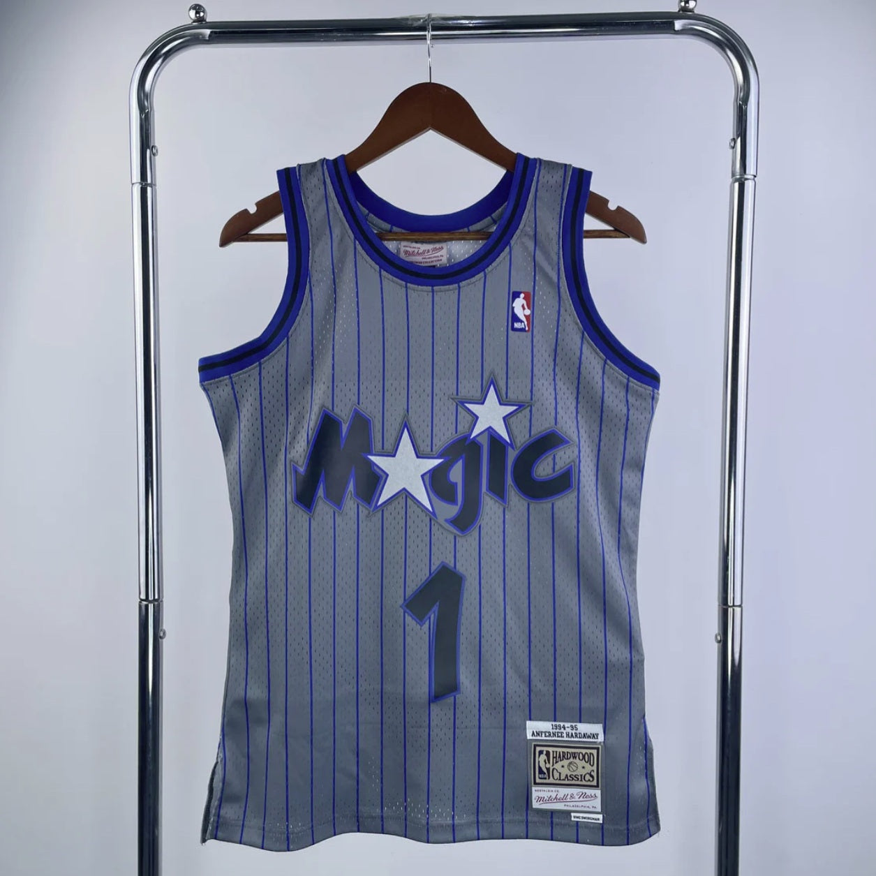 Orlando Magic 1994-95 Hardaway Grey Mitchell & Ness Hardwood Classic Swingman Jersey