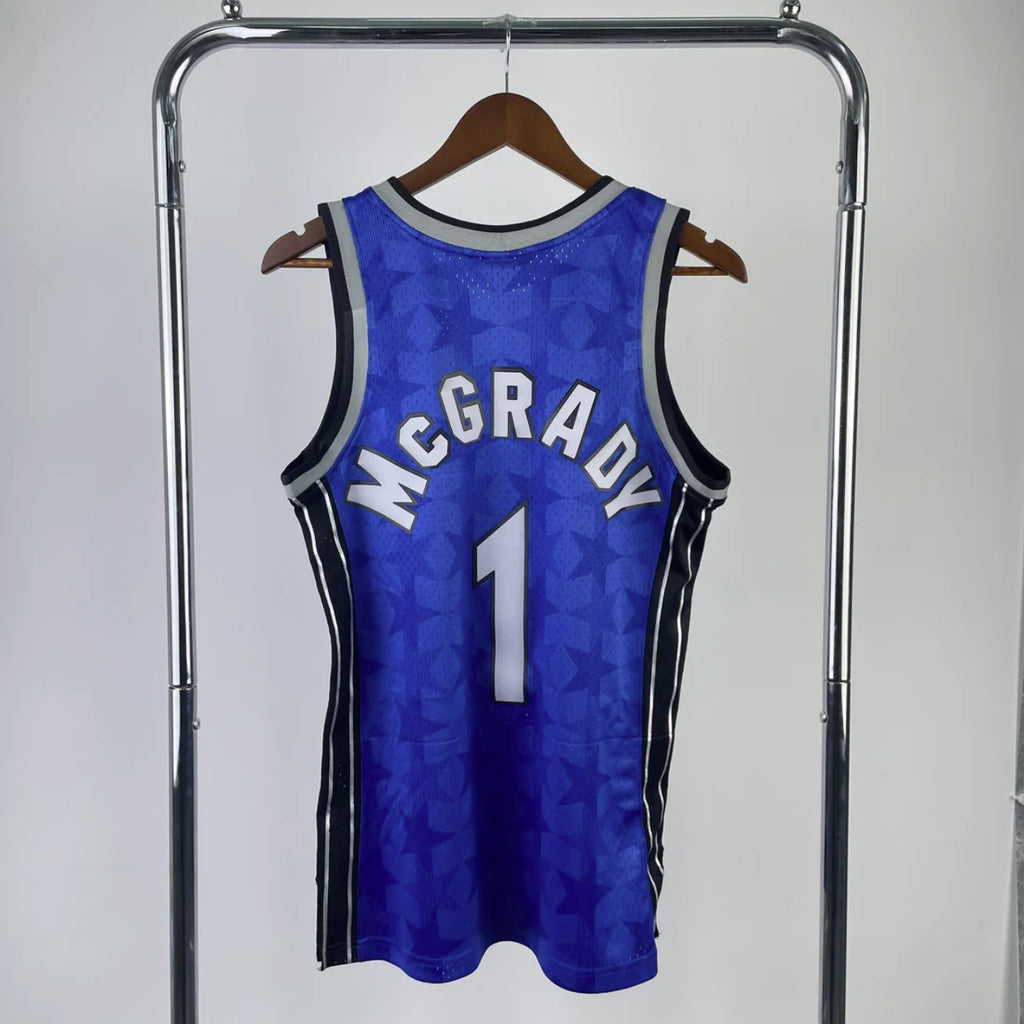 Orlando Magic 2000-01 McGrady Blue Mitchell & Ness Hardwood Classic Swingman Jersey