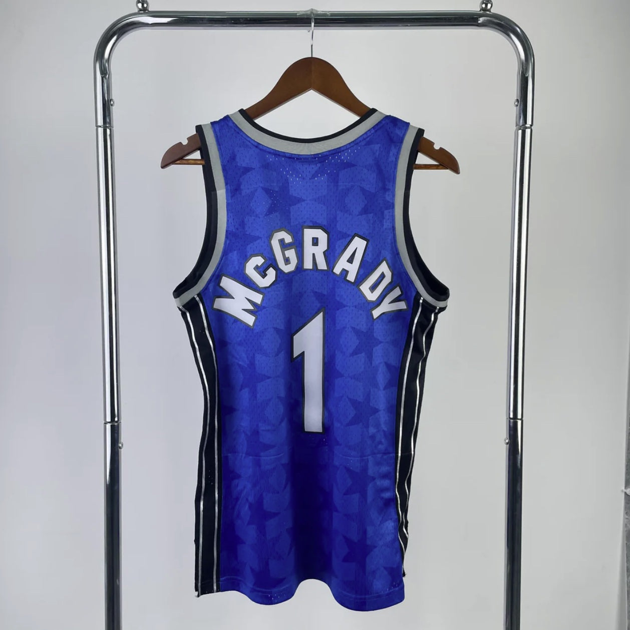 Orlando Magic 2000-01 McGrady Blue Mitchell & Ness Hardwood Classic Swingman Jersey