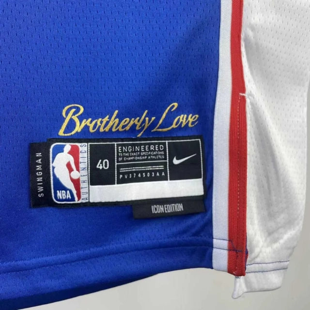Philadelphia 76ers 2023 Away Blue Team Jersey