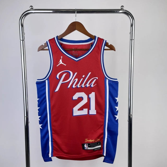 Philadelphia 76ers 2023 Red Team Jersey - Statement Edition