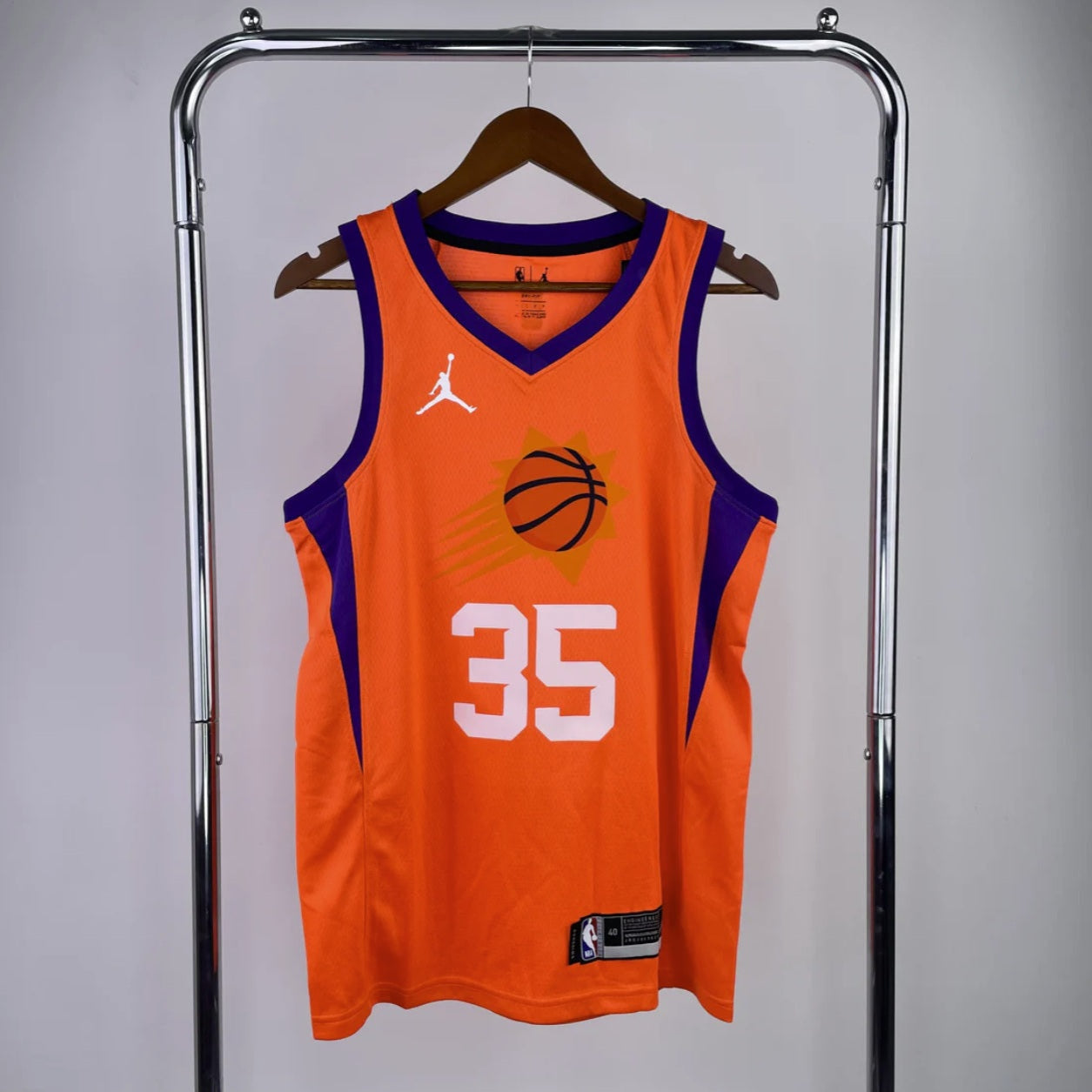 Phoenix Suns 2021-22 Jordan Brain Orange Swingman Statement Edition Jersey