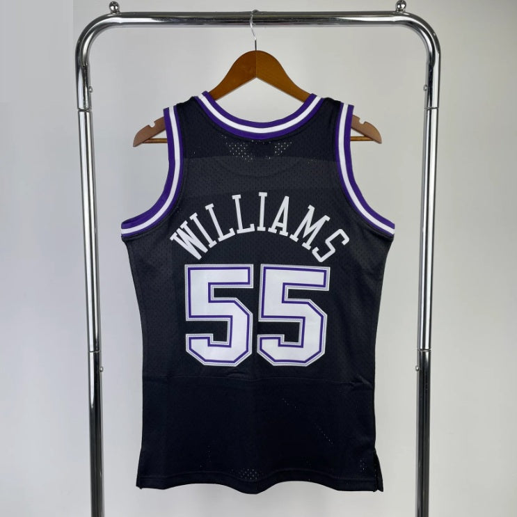 Sacramento Kings 2000-01 Mitchell & Ness Black Hardwood Classic Swingman Jersey