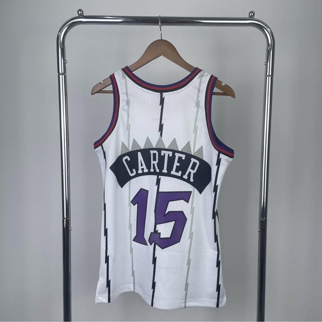 Toronto Raptors 1998-99 Vince Carter Mitchell & Ness White Hardwood Classics Swingman Jersey